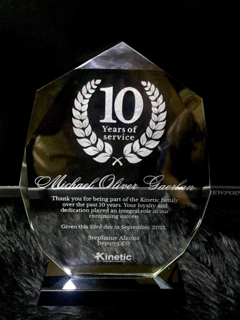 anniversary plaque award