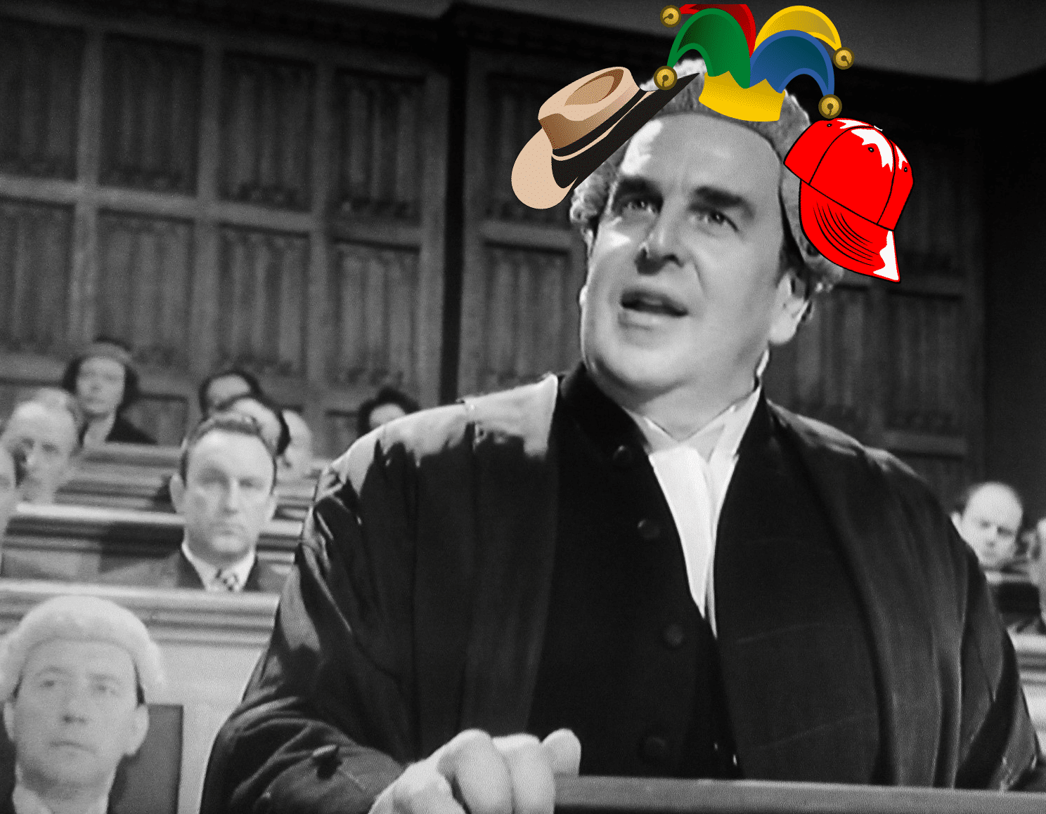 Barrister with hats